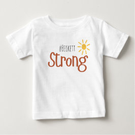 starker #name Kinderkrebs Baby T - Shirt