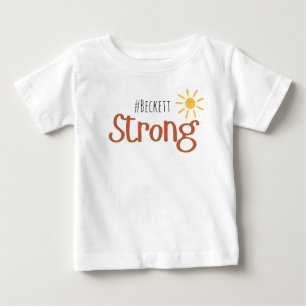 starker #name Kinderkrebs Baby T - Shirt