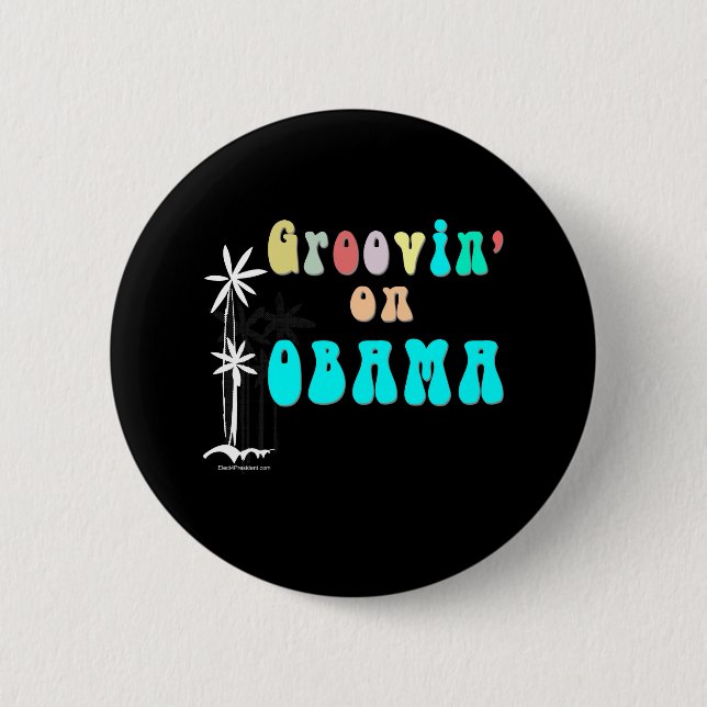 Starker Obama-Knopf Button (Vorderseite)