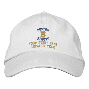Starker Personalizable EDIT TEXT Bostons Bestickte Baseballkappe