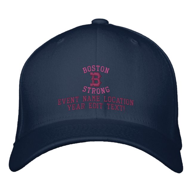 Starker Personalizable EDIT TEXT Bostons Bestickte Kappe (Vorderseite)