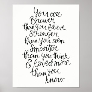 Stärker, Schlauer, Tapferer & Geliebt Poster