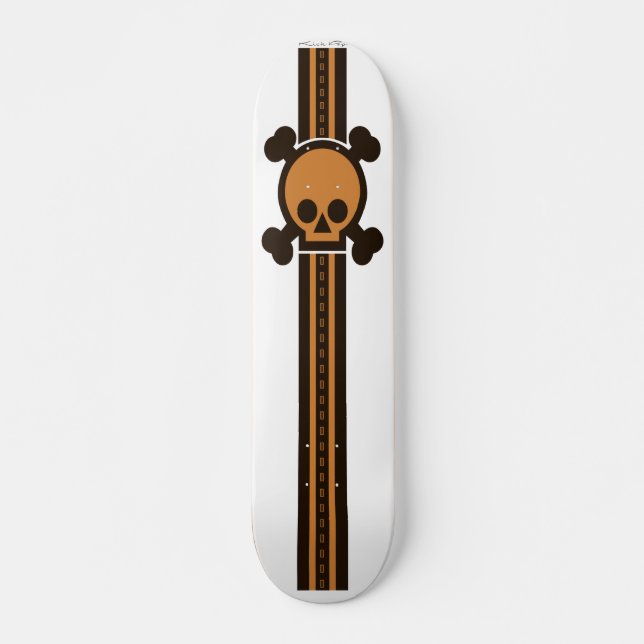 Starker Skulled Rennläufer Skateboard (Vorne)