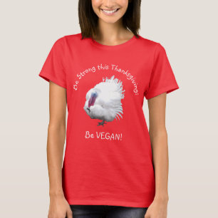 Starker Veganer türkischer Erntedank T - Shirt