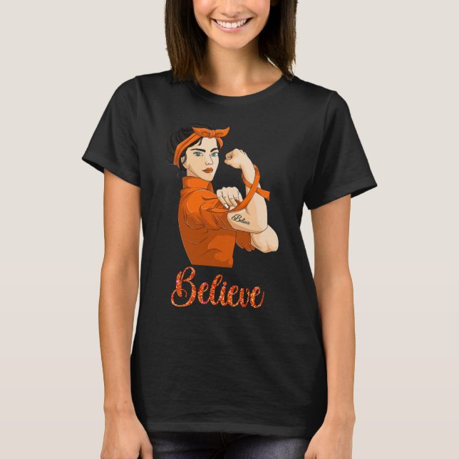 Starker weiblicher Blutkrebs 2 T-Shirt (Vorderseite)