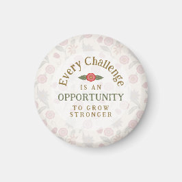 "Stärker werden"-Affirmation Magnet