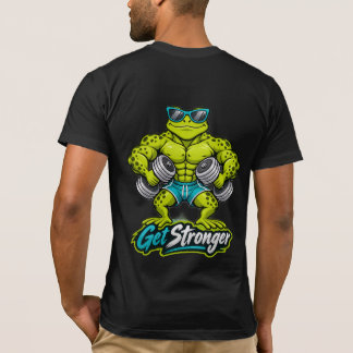 Stärker werden Gym T-Shirt, Muscle Frog Workout Te T-Shirt
