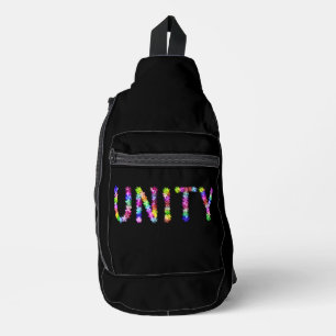 Stärker Zusammen   Inspirierender Frieden: Liebe H Crossbody Bag
