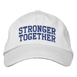 Stärkere, gemeinsam weiße Baseballkappe Bestickte Baseballkappe