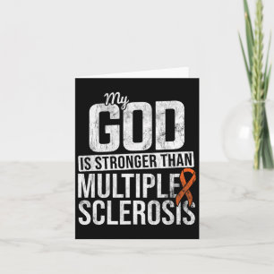 Stärkere Multipler Sklerose Frau Awareness Orange Karte