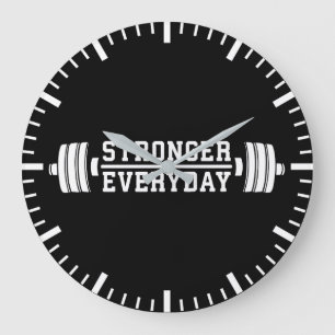 Stärkerer Alltag - Workout Inspiration Große Wanduhr
