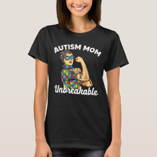Starkes Autismus-Mama-Geschenk zur Unterstützung T-Shirt
