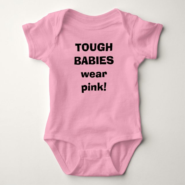 STARKES BABIESwear Rosa! Baby Strampler (Vorderseite)