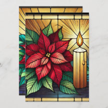 Starkes Glass Poinsettia Printable Scrapbook