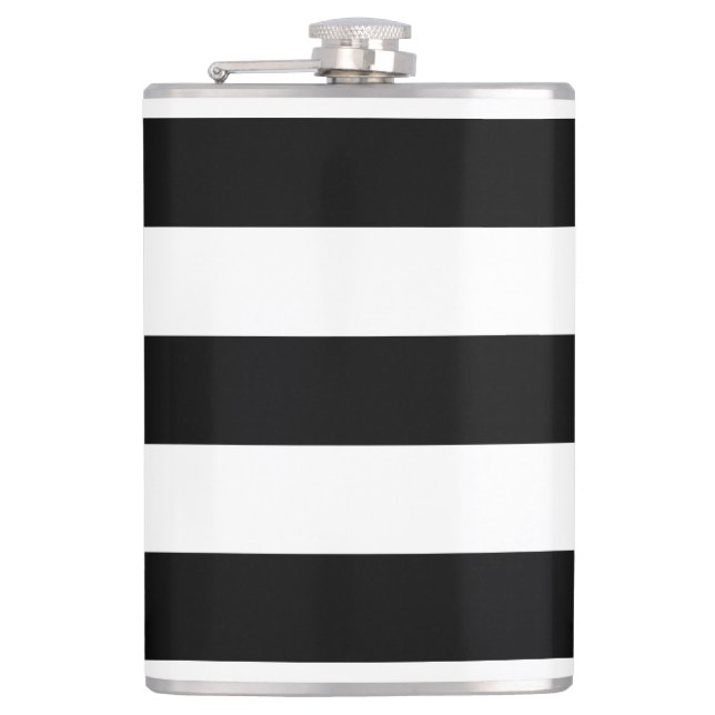 Starkes horizontales Streifen-Vinyl eingewickelte Flachmann (Vorderseite)