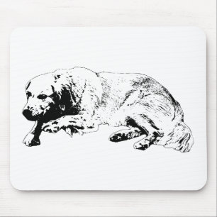 Starkes Line-Hund-Mauspad hebt den Arbeitsbereichs Mousepad