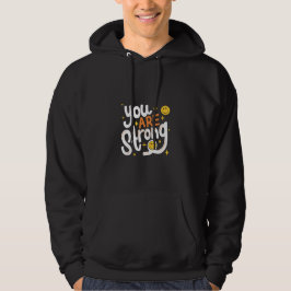 Starkes Männer-T-Shirt Hoodie