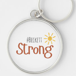 starkes #name Kindkrebs-Schlüsselanhänger-Geschenk Schlüsselanhänger