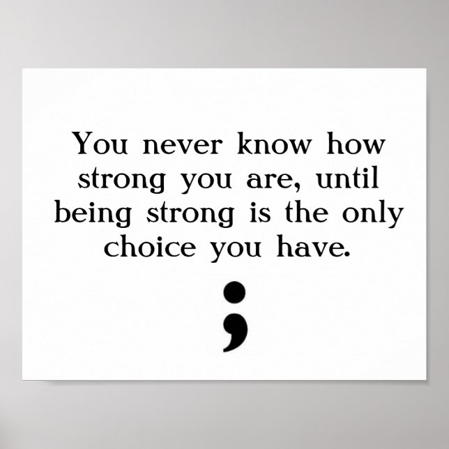 starkes Poster (Vorne)