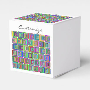 Starkes psychedelisches hippie-Ähnliches Geschenkschachtel