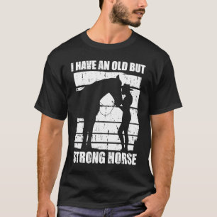 Starkes Reiten Equestrian Pferderücken Ausdauer T-Shirt