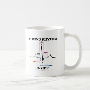 Starkes Rhythmus-Innere (ECG/EKG Herzschlag) Tasse