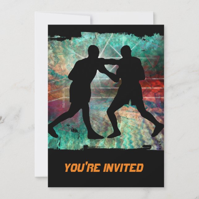 Starkes u. kiesiges Verpacken im Ring Einladung (Vorderseite)