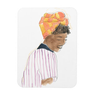 Starkes u. schönes Frauen-Lächeln Magnet