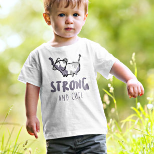 Starkes und Niedliches einfaches Elephant Illustra Baby T-shirt