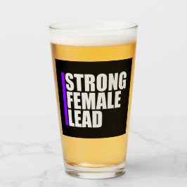 Starkes weibliches Führungs-Feminismus-Empowerment Glas