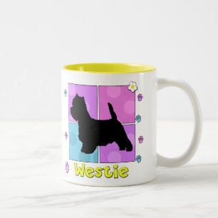 Starkes Westie Zweifarbige Tasse