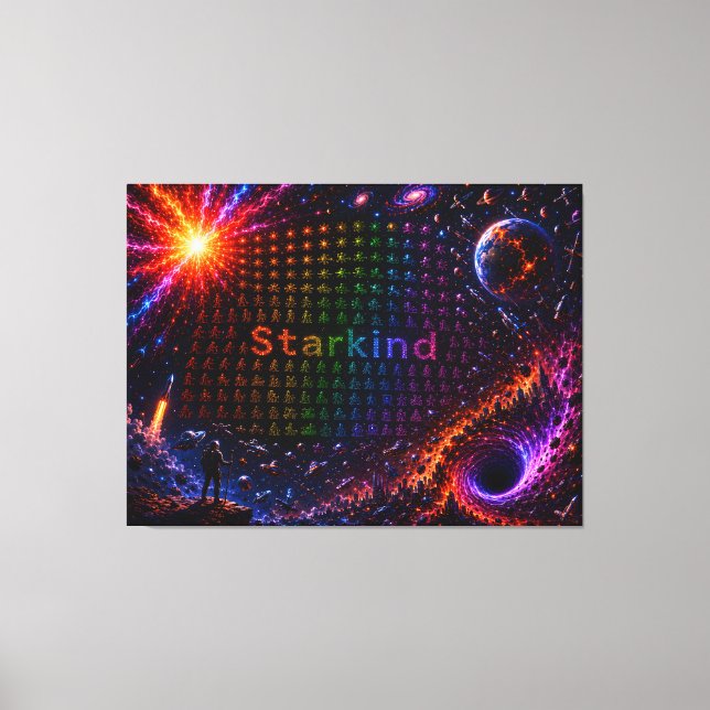 Starkind – Kosmische Evolution des Lebens Leinwanddruck (Vorderseite)