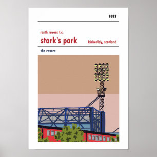 Stark's Park, Kirkcaldy. Haynes Manual Style Print Poster
