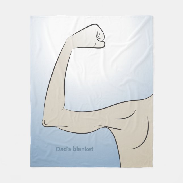 Stärkster Mann, den ich kenne Fleecedecke (Vorderseite)