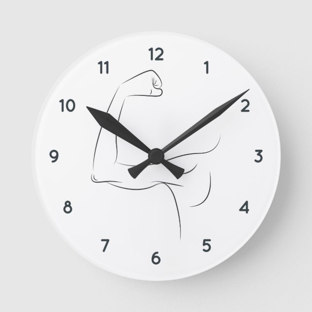 STÄRKSTER MANN, DEN ICH KENNE RUNDE WANDUHR (Vorderseite)
