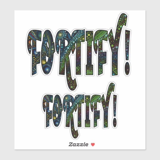 Stärkung! Aufkleber (Blatt)