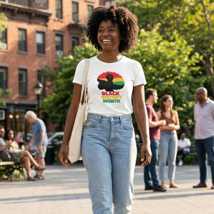 Stärkung der Afro-Frau T-Shirt