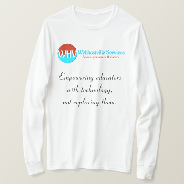 Stärkung der Erzieher durch technologischen T - Sh T-Shirt (Design vorne)