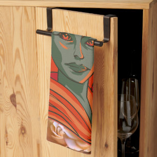 Stärkung der Göttin Kunst Spirituelle Weiblichkeit Geschirrtuch