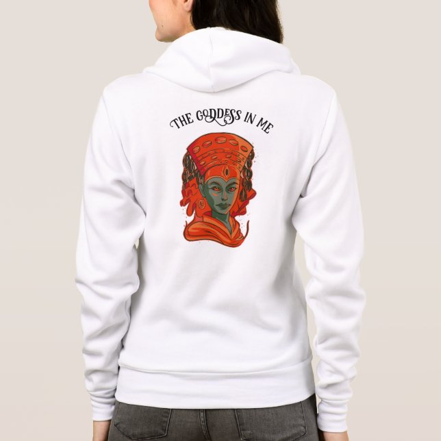 Stärkung der Göttin Kunst Spirituelle Weiblichkeit Hoodie (Rückseite)