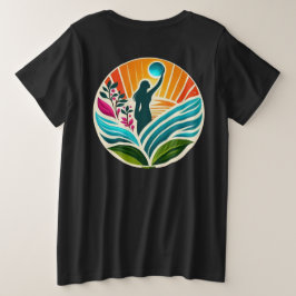 Stärkung der Menschheit in Plus-Größe Große Größe T-Shirt