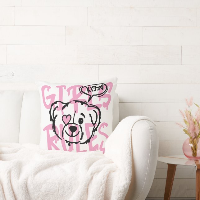 Stärkung der Rolle der Frauen: GIRLS-REGELN Kissen (Liege)