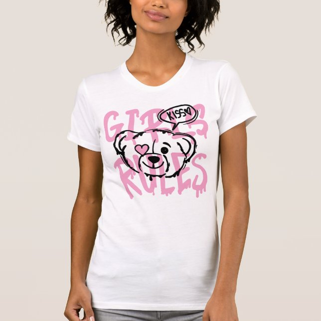 Stärkung der Rolle der Frauen: GIRLS-REGELN T-Shirt (Vorderseite)
