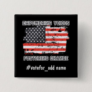 Stärkung der Stimmen US-Wahltag 2024 Präsident Button