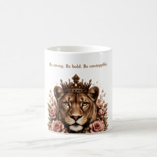 Stärkung des gekrönten Löwen Kaffeetasse