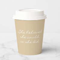 Stärkung des Kaffees am Arbeitstag Beige Weiß