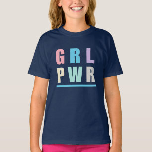 Stärkung des Powers der Mädchen T-Shirt