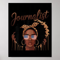Stärkung schwarzer Journalisten, kühnes Afro-Portr