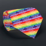 Stärkung von Pride Neck Tie Krawatte<br><div class="desc">Celebrate Pride with this colorful and Vergiwering Neck tie!</div>