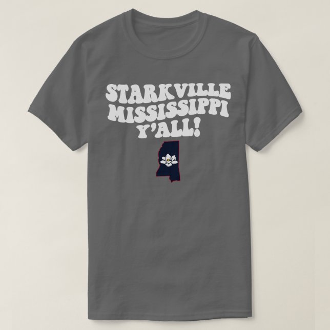 Starkville Mississippi MS Flag Niedlich Süd-Sayi T-Shirt (Design vorne)
